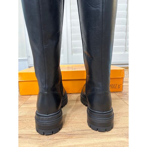 Miz Mooz Womens Loren Knee High Zip Up Black Boots Leather Sz 5.5/6 US 36 EU NIB - Picture 13 of 16